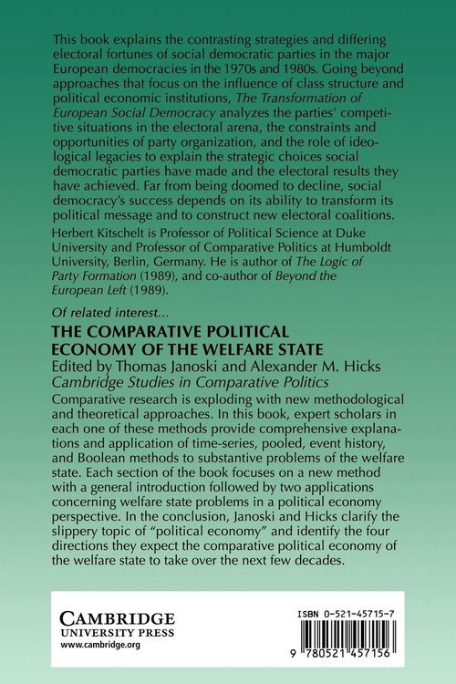 Produktbild: The Transformation of European Social Democracy