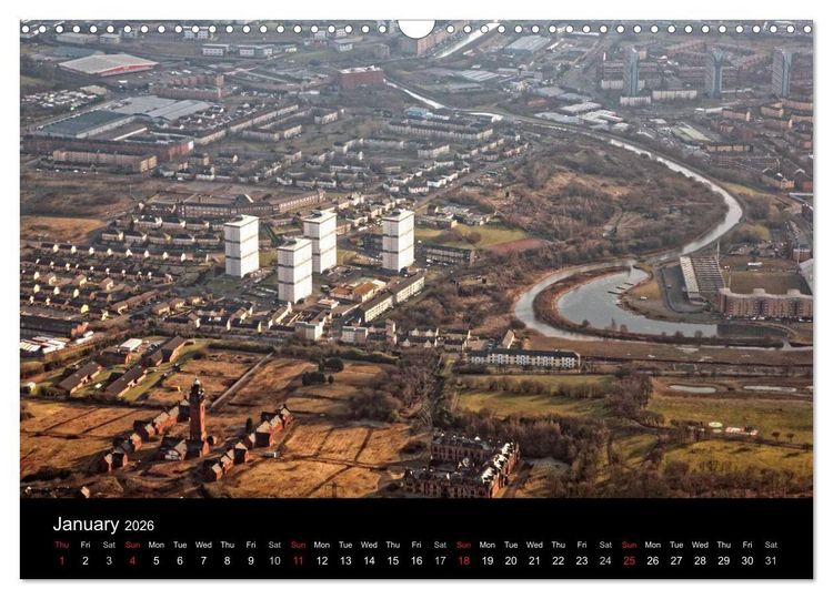 Produktbild: Glasgow from the Air (Wall Calendar 2026 DIN A3 landscape), CALVENDO 12 Month Wall Calendar