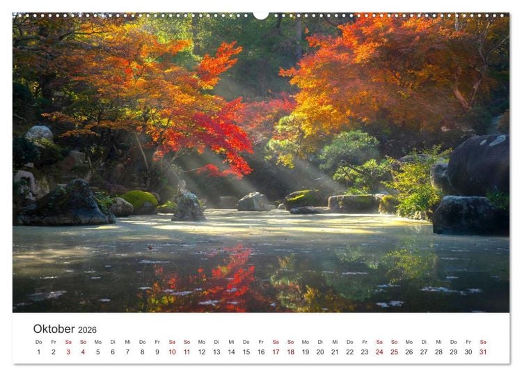 Produktbild: ZEN - Eine Reise zu sich selbst (hochwertiger Premium Wandkalender 2026 DIN A2 quer), Kunstdruck in Hochglanz