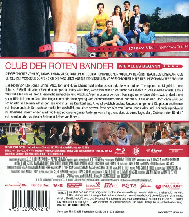 Produktbild: Club der roten B&auml;nder - Wie alles begann