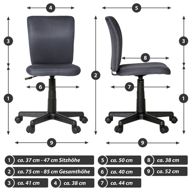 Produktbild: B&uuml;rostuhl Schreibtischstuhl Besucherstuhl Delto