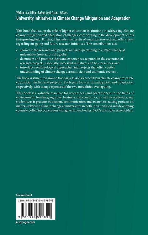 Produktbild: University Initiatives in Climate Change Mitigation and Adaptation