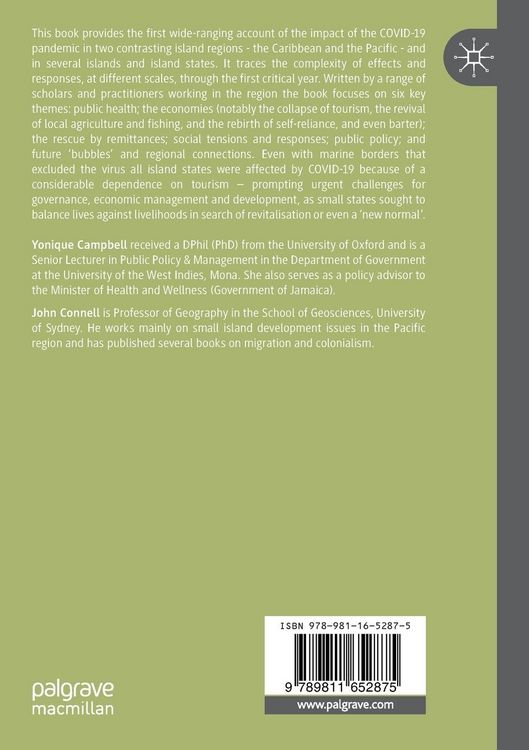 Produktbild: COVID in the Islands: A comparative perspective on the Caribbean and the Pacific