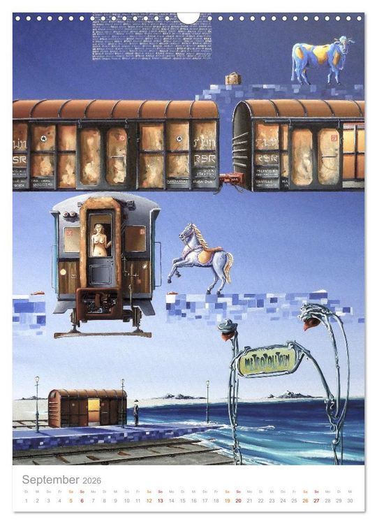 Produktbild: Blau Tr&auml;umen (Wandkalender 2026 DIN A3 hoch), CALVENDO Monatskalender
