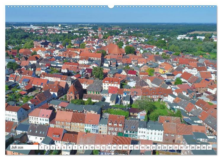 Produktbild: Parchim - Idyllische Kleinstadt an der Elde (Wandkalender 2026 DIN A2 quer), CALVENDO Monatskalender