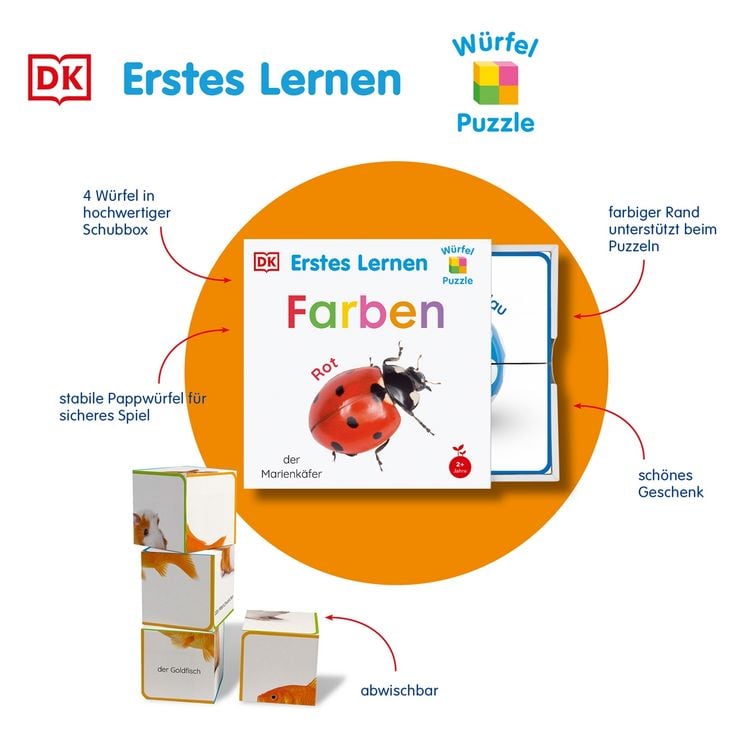 Produktbild: Erstes Lernen W&uuml;rfelpuzzle. Farben