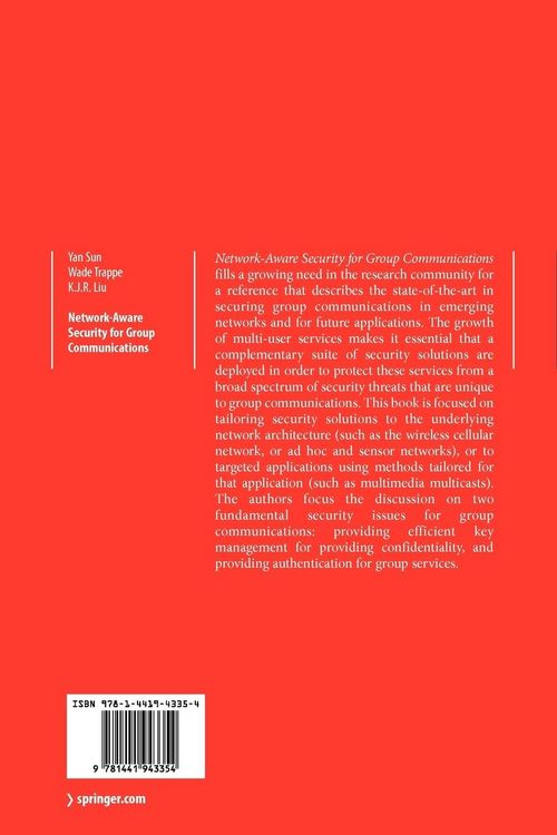 Produktbild: Network-Aware Security for Group Communications