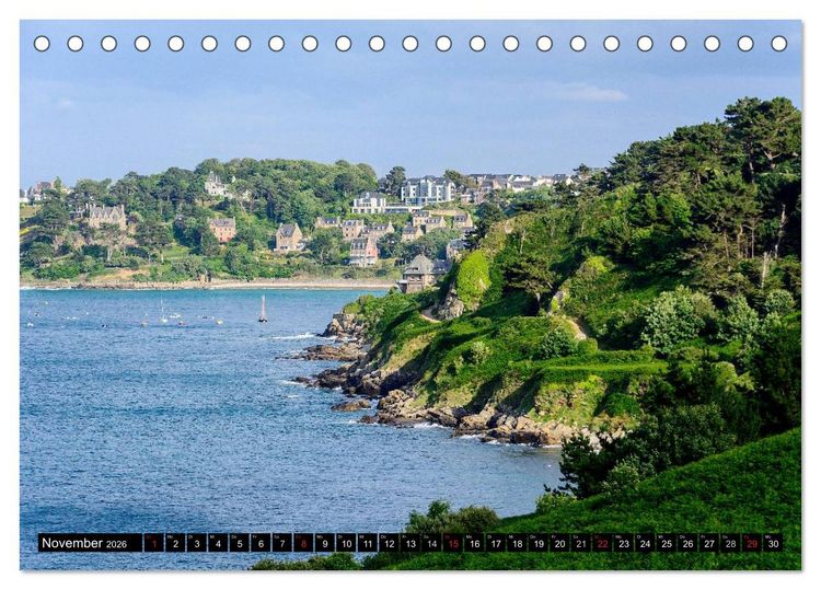 Produktbild: Traumhafte Bretagne (Tischkalender 2026 DIN A5 quer), CALVENDO Monatskalender
