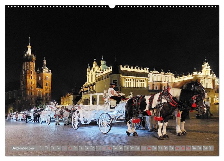 Produktbild: Faszinierendes Krakau (Wandkalender 2026 DIN A2 quer), CALVENDO Monatskalender