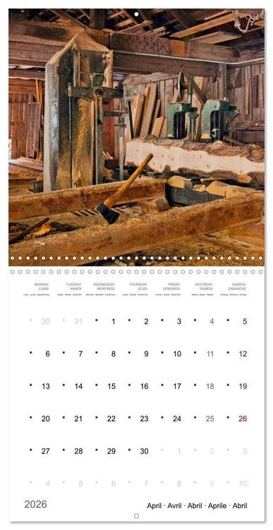 Produktbild: South Tyrol the last mills (Wall Calendar 2026 12 &times; 12 Inch) CALVENDO 12 Month Wall Calendar