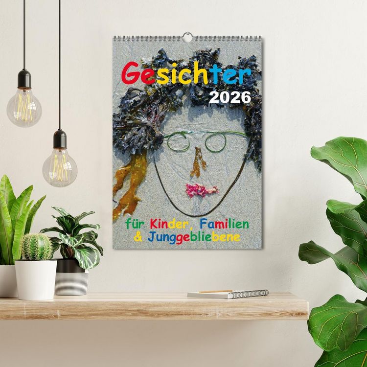 Produktbild: Gesichter f&uuml;r Kinder, Familien & Junggebliebene (Wandkalender 2026 DIN A3 hoch), CALVENDO Monatskalender