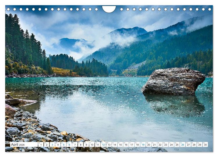 Produktbild: Am Wasser entlang in den Alpen (Wandkalender 2026 DIN A4 quer), CALVENDO Monatskalender