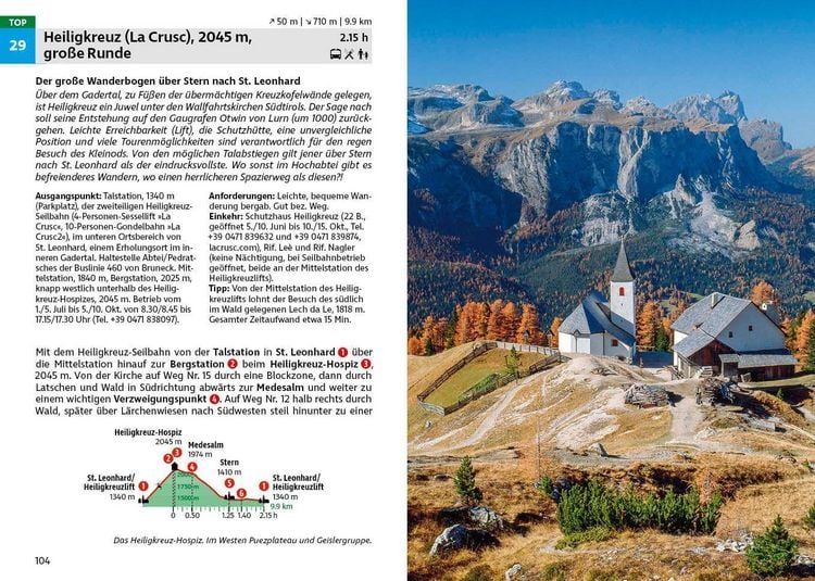 Produktbild: ROTHER Wanderf&uuml;hrer Dolomiten &ndash; Gadertal: 55 Touren im Val Badia und in den Naturparks Puez-Geisler und Fanes-Sennes-Prags.