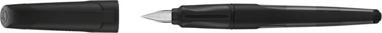 Produktbild: STABILO Schulf&uuml;ller mit Standard-Feder M -   EASYbuddy Twilight Sky in schwarz/schwarz - Schreibfarbe blau (l&ouml;schbar) - Einzelstift - inkl. Patrone
