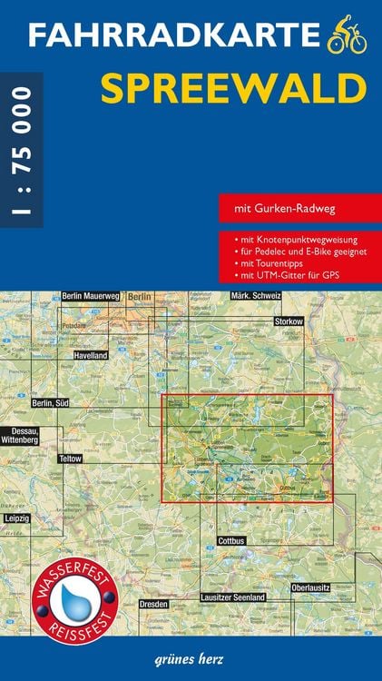 Produktbild: Fahrradkarte Spreewald