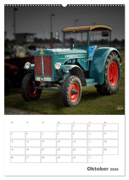 Produktbild: Oldtimer - mein Trecker (hochwertiger Premium Wandkalender 2026 DIN A2 hoch), Kunstdruck in Hochglanz