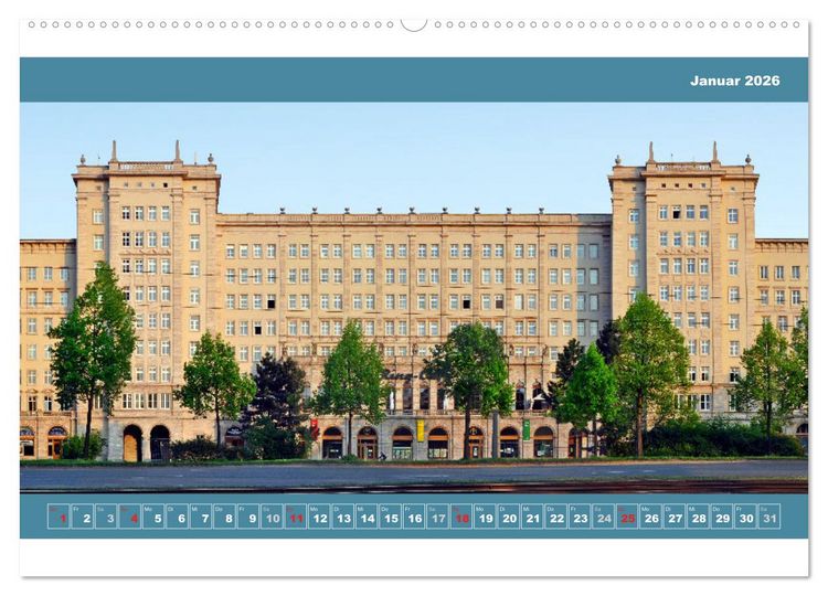 Produktbild: Leipzig Fassade 2026 (hochwertiger Premium Wandkalender 2026 DIN A2 quer), Kunstdruck in Hochglanz