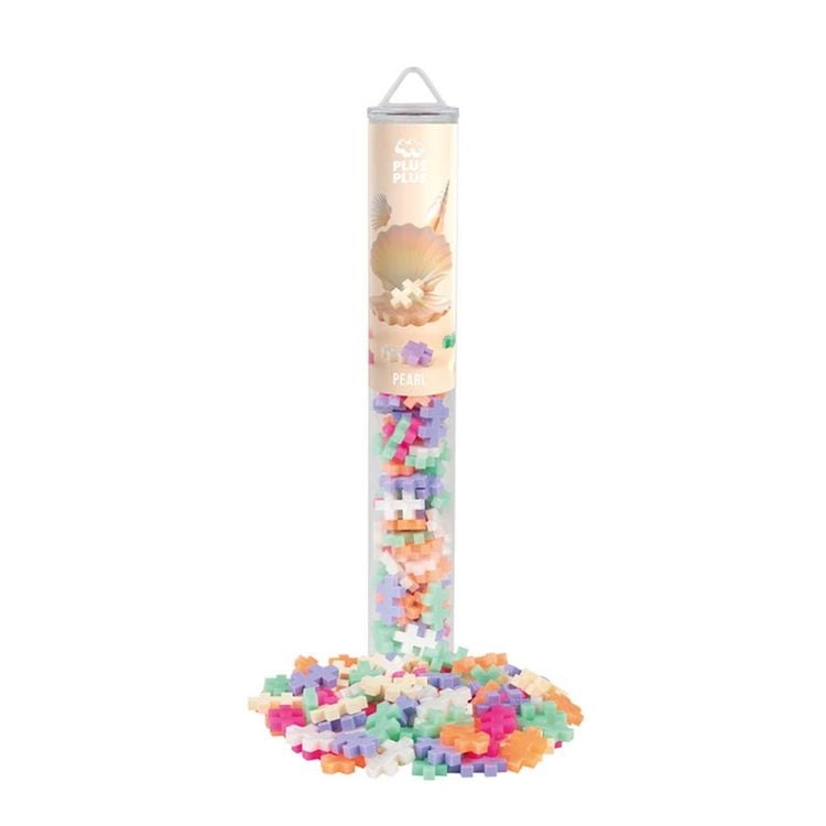 Produktbild: Plus-Plus 100 Tube Kreativ Bausteine Pearl