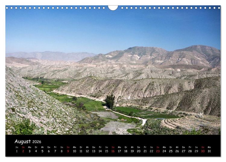Produktbild: Traumziel Peru (Wandkalender 2026 DIN A3 quer), CALVENDO Monatskalender