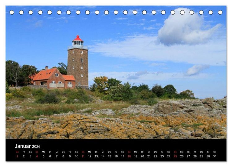 Produktbild: D&auml;nemarks Bornholm 2026 (Tischkalender 2026 DIN A5 quer), CALVENDO Monatskalender
