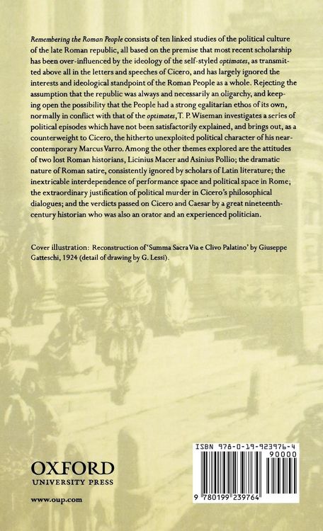 Produktbild: Remembering the Roman People