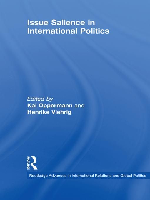 Produktbild: Issue Salience in International Politics