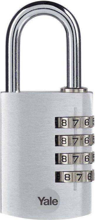 Produktbild: YALE YE3CB/38/131/1/S Vorh&auml;ngeschloss 38mm Silber Zahlenschloss