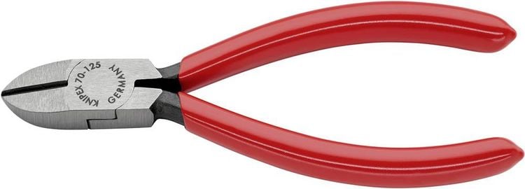 Produktbild: Knipex 70 01 125 Werkstatt Seitenschneider mit Facette 125mm