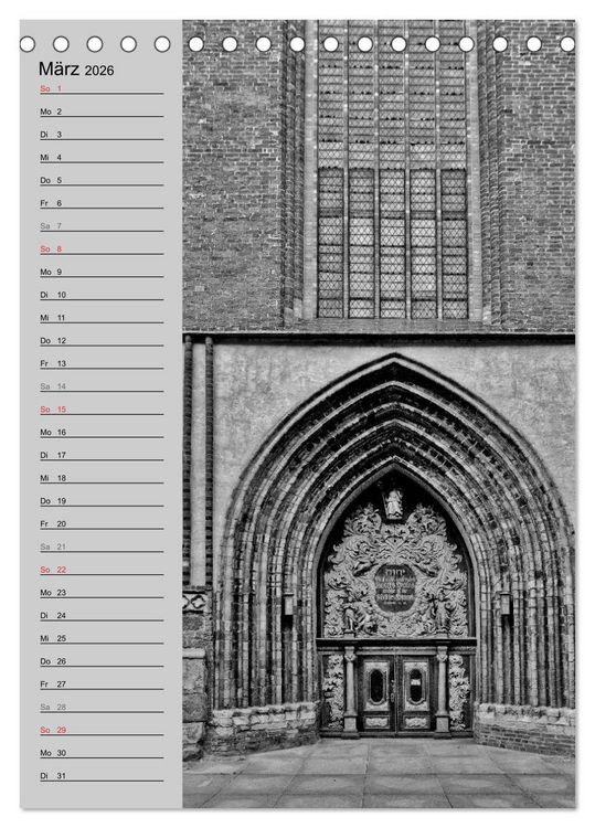 Produktbild: Stralsund. Ein Hauch l&auml;ngst vergangener Zeiten (Tischkalender 2026 DIN A5 hoch), CALVENDO Monatskalender
