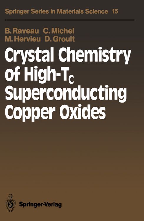 Produktbild: Crystal Chemistry of High-Tc Superconducting Copper Oxides
