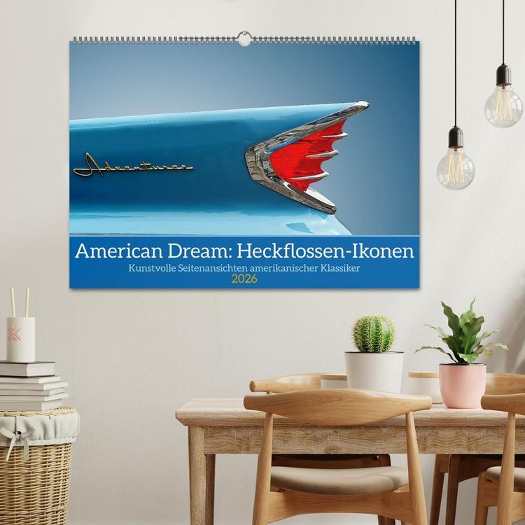 Produktbild: American Dream: Heckflossen-Ikonen (Wandkalender 2026 DIN A2 quer), CALVENDO Monatskalender