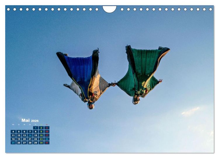Produktbild: Base Jumping Adrenalin- Kick (Wandkalender 2026 DIN A4 quer), CALVENDO Monatskalender