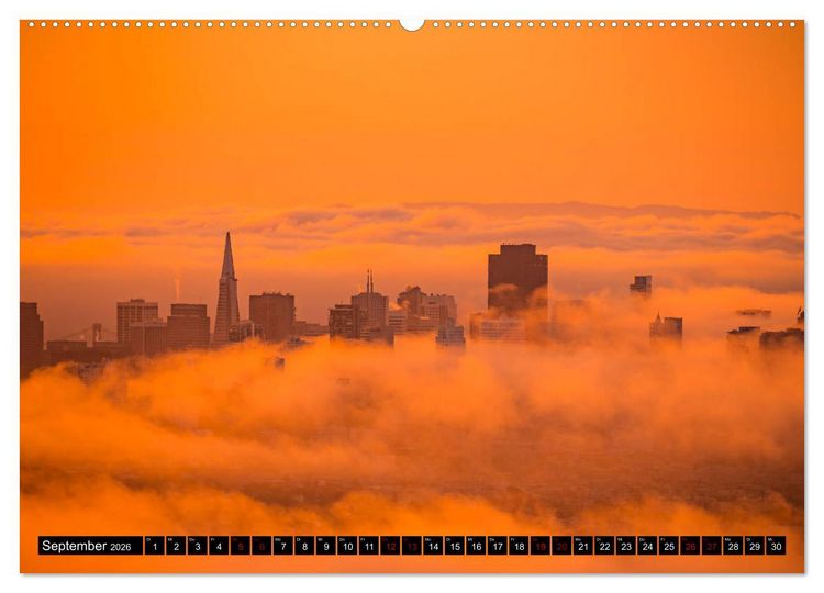 Produktbild: San Francisco Moments (hochwertiger Premium Wandkalender 2026 DIN A2 quer), Kunstdruck in Hochglanz