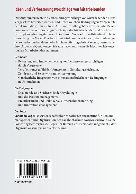 Produktbild: Ideen und Verbesserungsvorschl&auml;ge von Mitarbeitenden