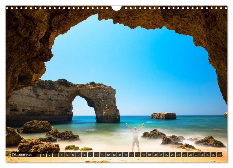 Produktbild: ALGARVE - Urlaub f&uuml;r die Seele (Wandkalender 2026 DIN A3 quer), CALVENDO Monatskalender