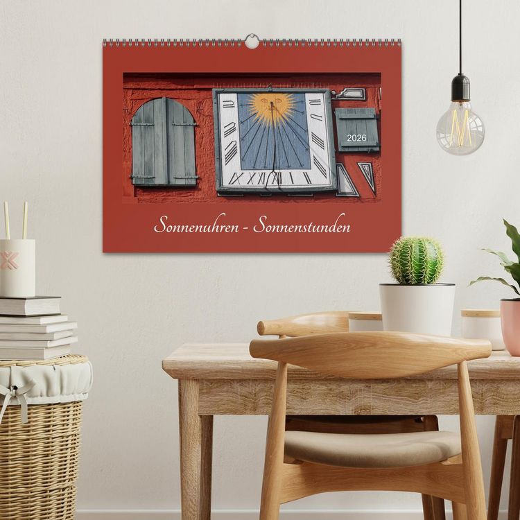 Produktbild: Sonnenuhren - Sonnenstunden (Wandkalender 2026 DIN A3 quer), CALVENDO Monatskalender
