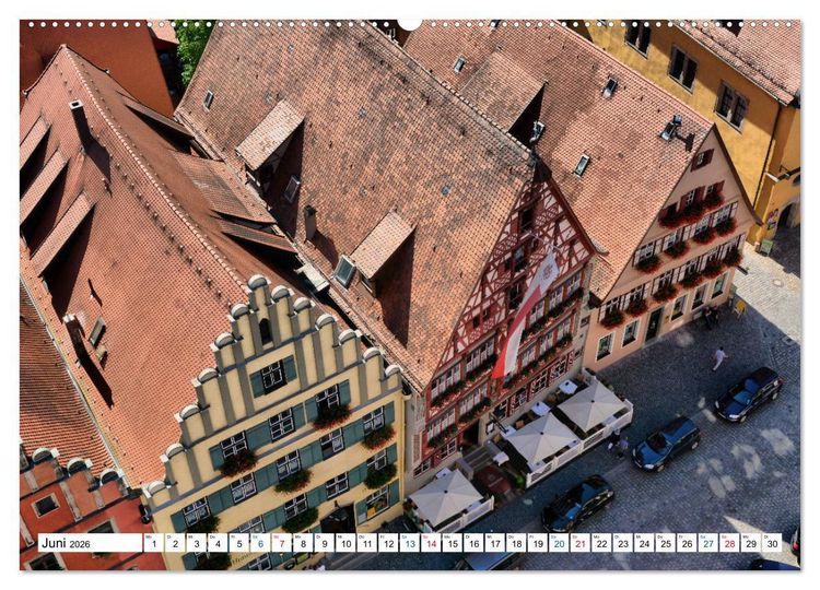 Produktbild: Dinkelsb&uuml;hl - Ansichtssache (hochwertiger Premium Wandkalender 2026 DIN A2 quer), Kunstdruck in Hochglanz
