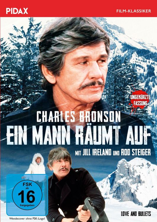 Produktbild: Ein Mann r&auml;umt auf (Love and Bullets) - Ungek&uuml;rzte Fassung / Spannender Thriller mit Charles Bronson ERSTMALS IN UNGEK&Uuml;RZTER FASSUNG (Pidax Film-Klassiker)