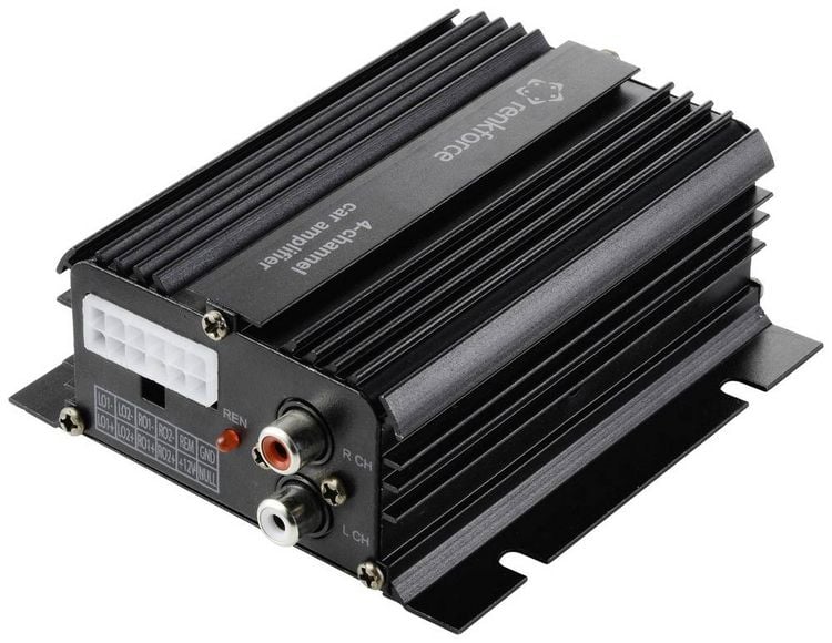 Produktbild: Renkforce RF-CMP-204 4-Kanal Endstufe 200 W Bluetooth&reg;-/USB-Audiowiedergabe, Lautst&auml;rke-/Bass-/H&ouml;hen-Regelung
