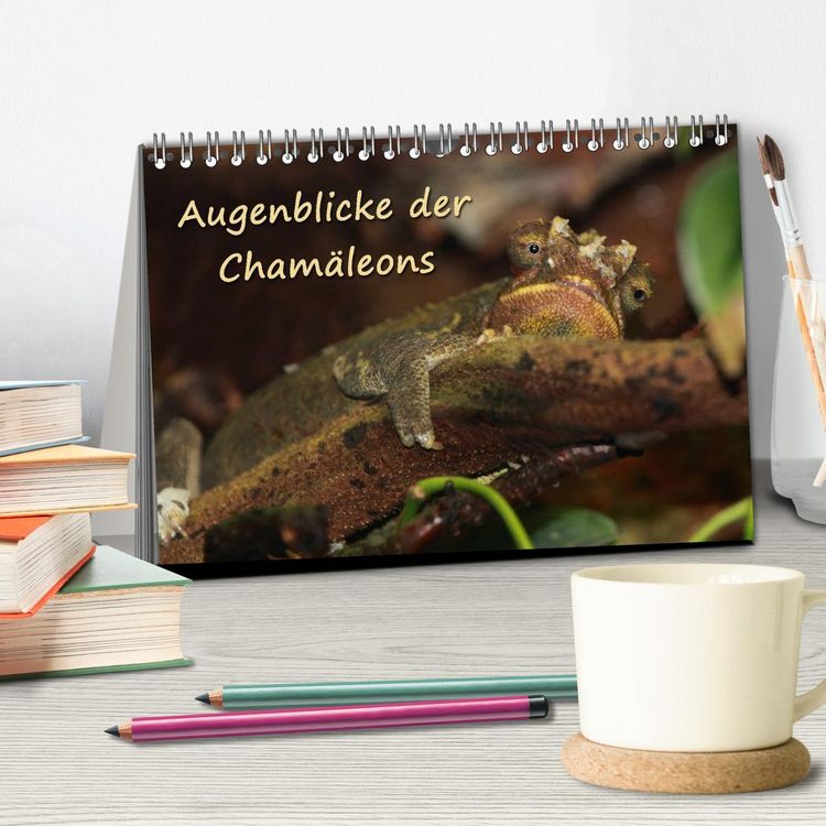 Produktbild: Augenblicke der Cham&auml;leons (Tischkalender 2026 DIN A5 quer), CALVENDO Monatskalender