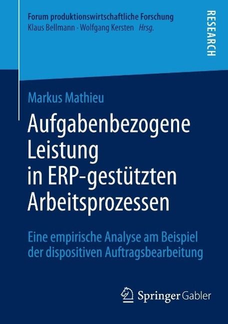 Produktbild: Aufgabenbezogene Leistung in ERP-gest&uuml;tzten Arbeitsprozessen