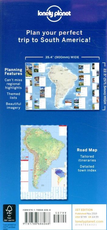 Produktbild: South America Planning Map