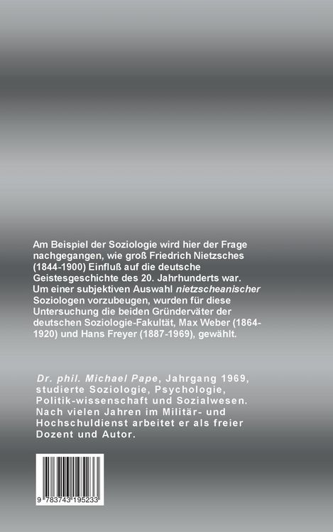 Produktbild: Nietzsches Soziologie