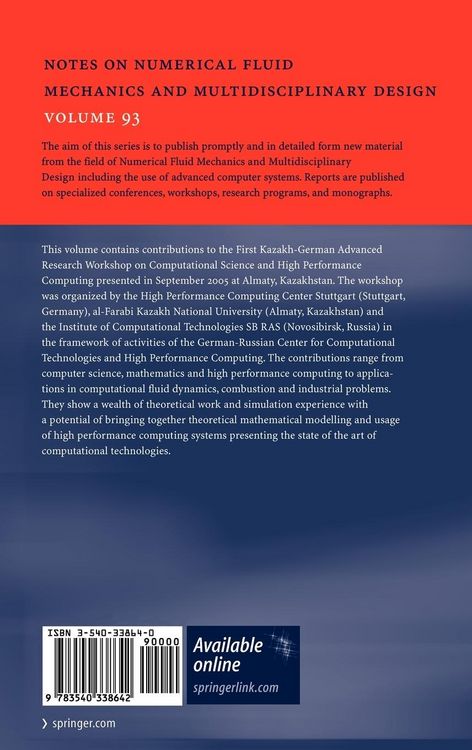 Produktbild: Advances in High Performance Computing and Computational Sciences