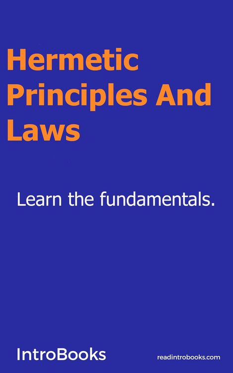 Produktbild: Hermetic Principles and Laws