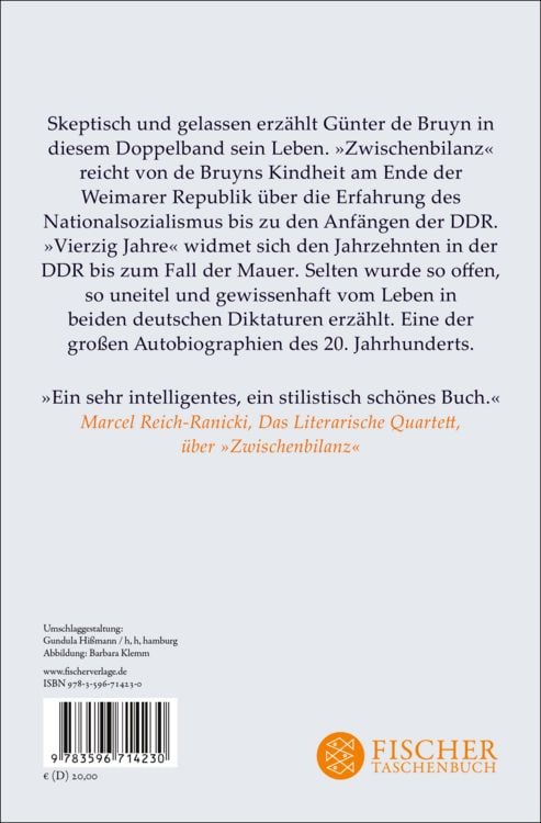 Produktbild: Zwischenbilanz / Vierzig Jahre