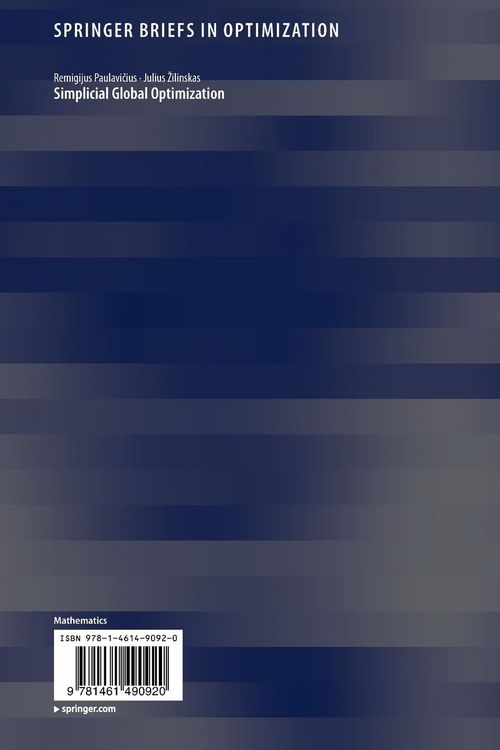 Produktbild: Simplicial Global Optimization