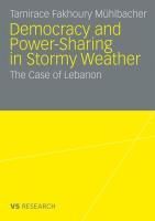 Produktbild: Democratisation and Power-Sharing in Stormy Weather