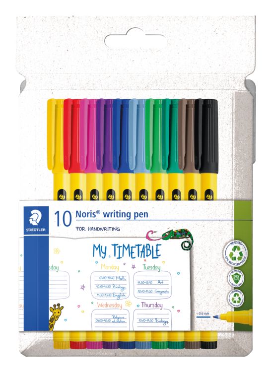 Produktbild: STAEDTLER Noris&reg; writing pen 307, 10 Fineliner