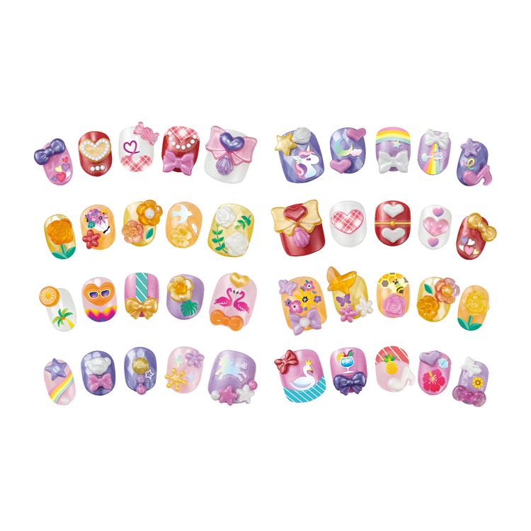Produktbild: Fingern&auml;gel Nachf&uuml;llset Gelb-Pink